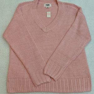 VS PINK VNeck Cozy Sweater sz Med